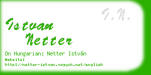 istvan netter business card